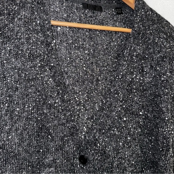 Like New ATM Gray Sequin Alpaca Button up Cardigan XS - Picture 7 of 12